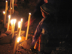 Child with candles